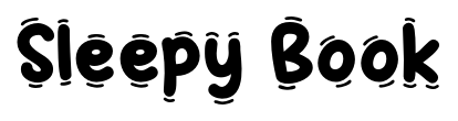 Sleepy Book font