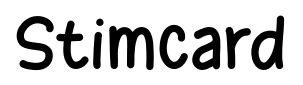 Stimcard font