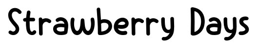 Strawberry Days font