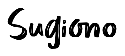 Sugiono font