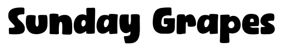 Sunday Grapes font