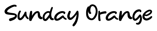 Sunday Orange font