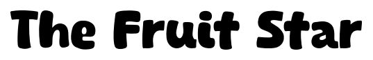 The Fruit Star font