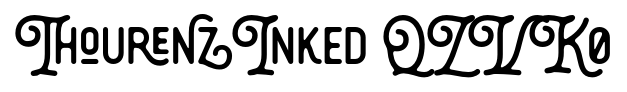ThourenzInked QZVK0 font
