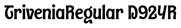 TriveniaRegular D92YR font