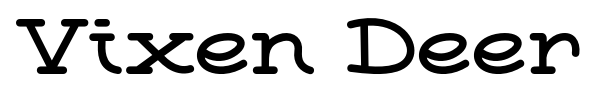 Vixen Deer font