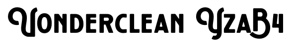 Vonderclean YzaB4 font