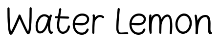 Water Lemon font