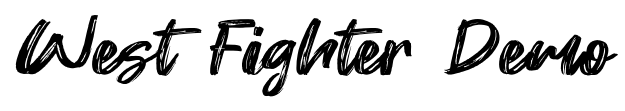 West Fighter Demo font