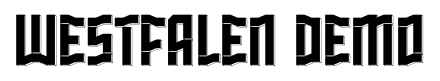 Westfalen Demo font