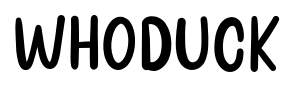Whoduck font