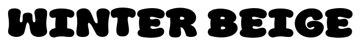 Winter Beige font