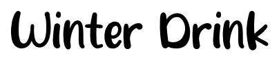 Winter Drink font