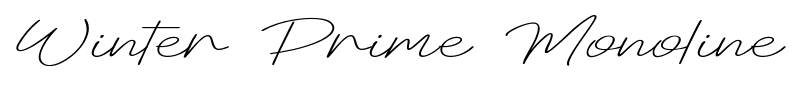 Winter Prime Monoline font