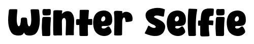 Winter Selfie font