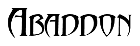 Abaddon font