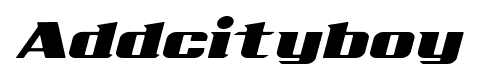 Addcityboy font