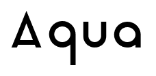 Aqua font