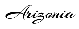 Arizonia font