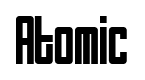 Atomic font