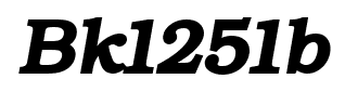 Bk1251b font