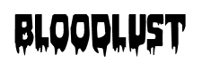 Bloodlust font