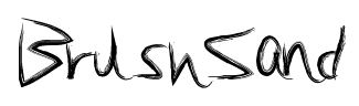 BrushSand font