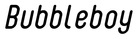 Bubbleboy font