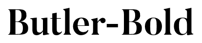 Butler-Bold font