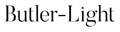 Butler-Light font