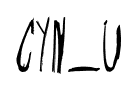 CYN_U font
