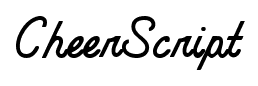 CheerScript font