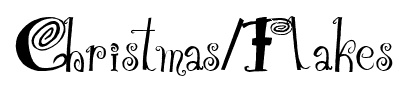Christmas/Flakes font