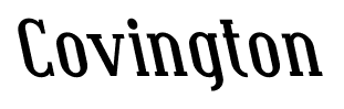Covington font