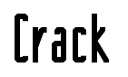 Crack font