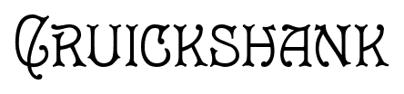 Cruickshank font