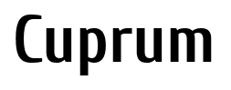 Cuprum font