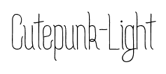 Cutepunk-Light font