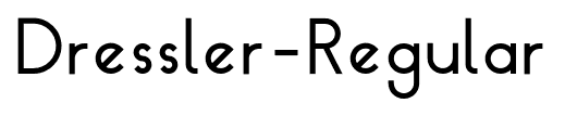 Dressler-Regular font