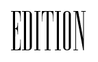 Edition font