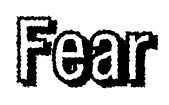 Fear font