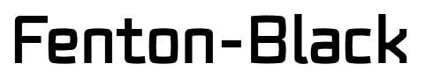 Fenton-Black font