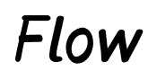 Flow font