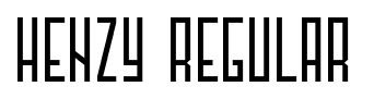 Henzy-Regular font