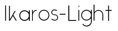 Ikaros-Light font