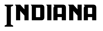 Indiana font