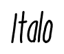 Italo font