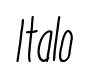 Italo font