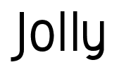 Jolly font