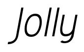 Jolly font
